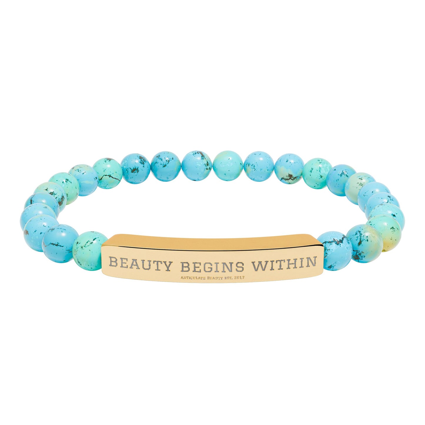 Articulate Beauty Natural Stone Bar Bracelet