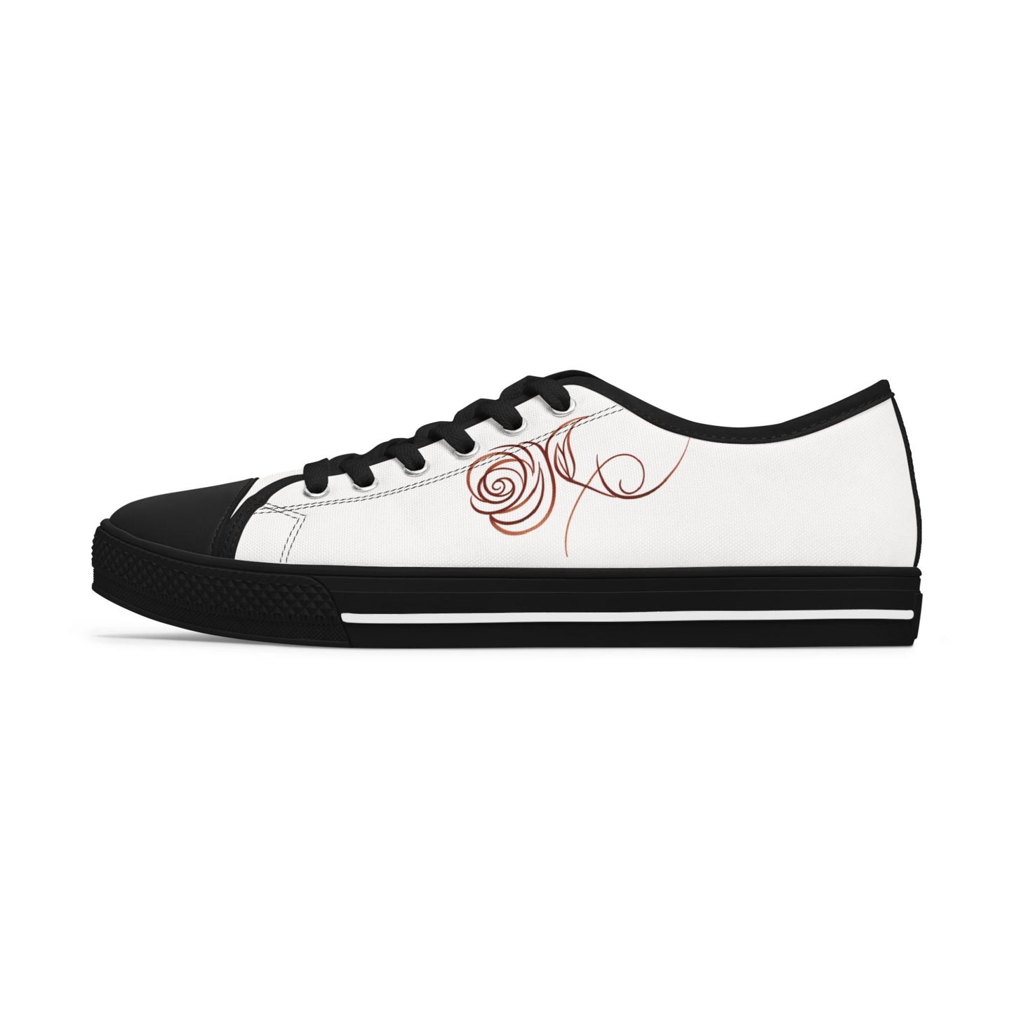 Articulate Beauty “Rose from Shelle” Signature Low-Top | Women’s Canvas Sneaker – Empowered Comfort, Everyday Style
