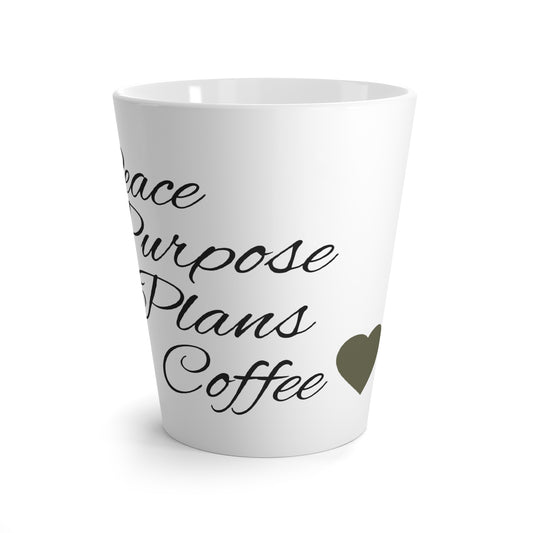 Peace. Purpose. Plans. Coffee. Signature Mug