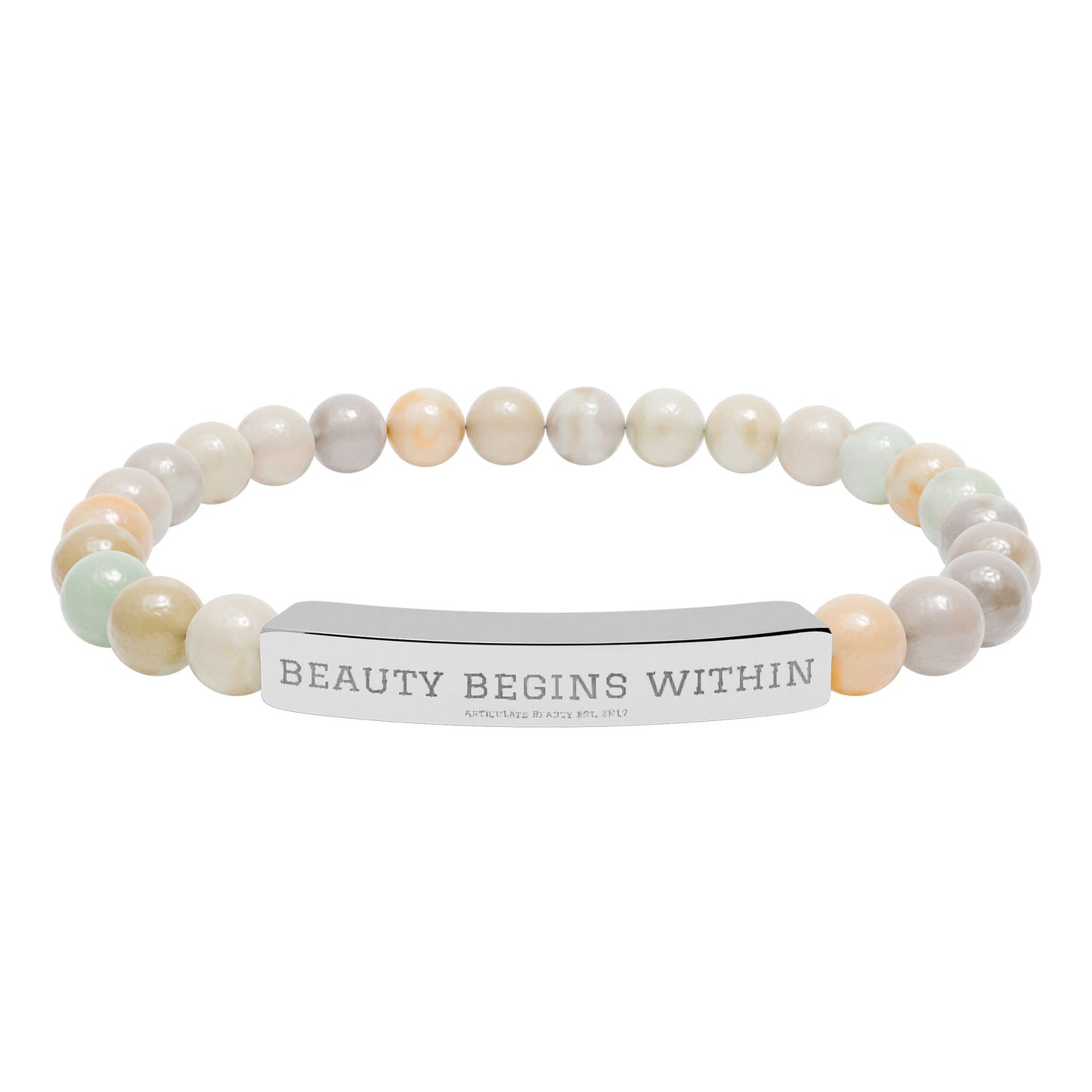 Articulate Beauty Natural Stone Bar Bracelet