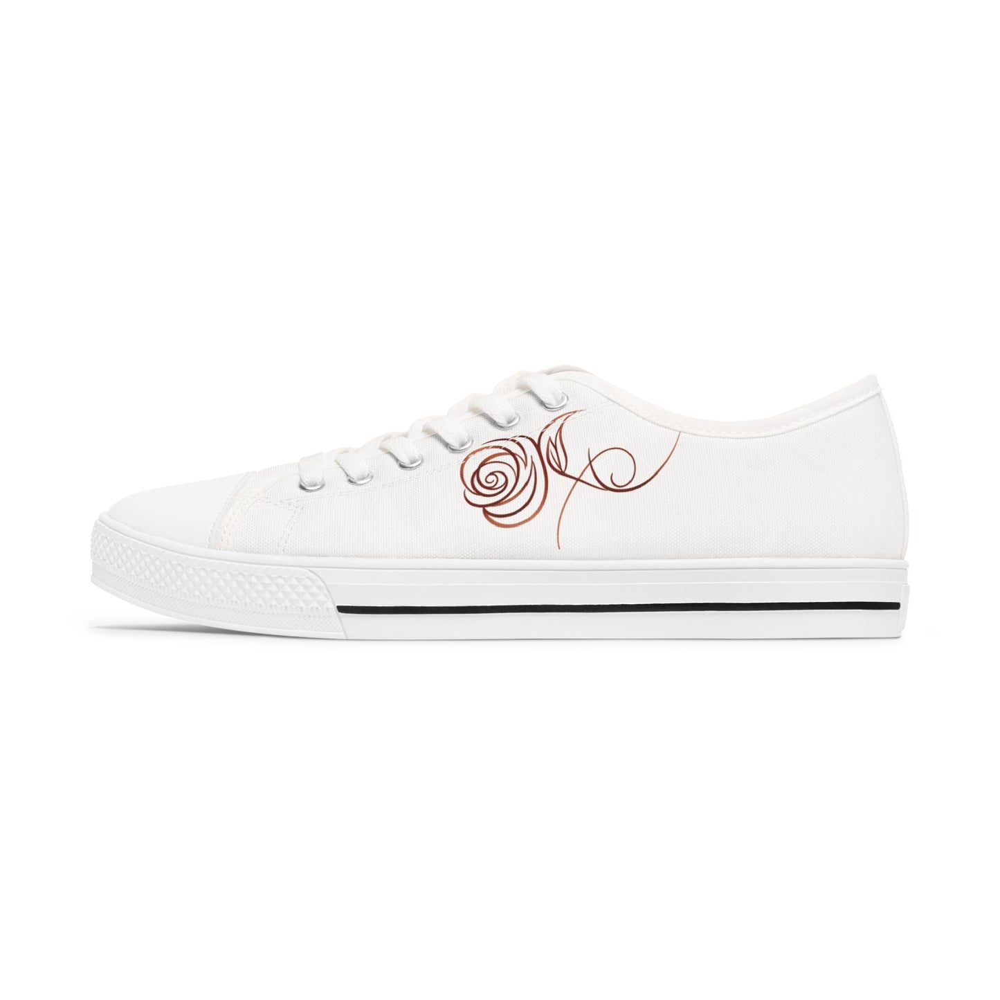 Articulate Beauty “Rose from Shelle” Signature Low-Top | Women’s Canvas Sneaker – Empowered Comfort, Everyday Style