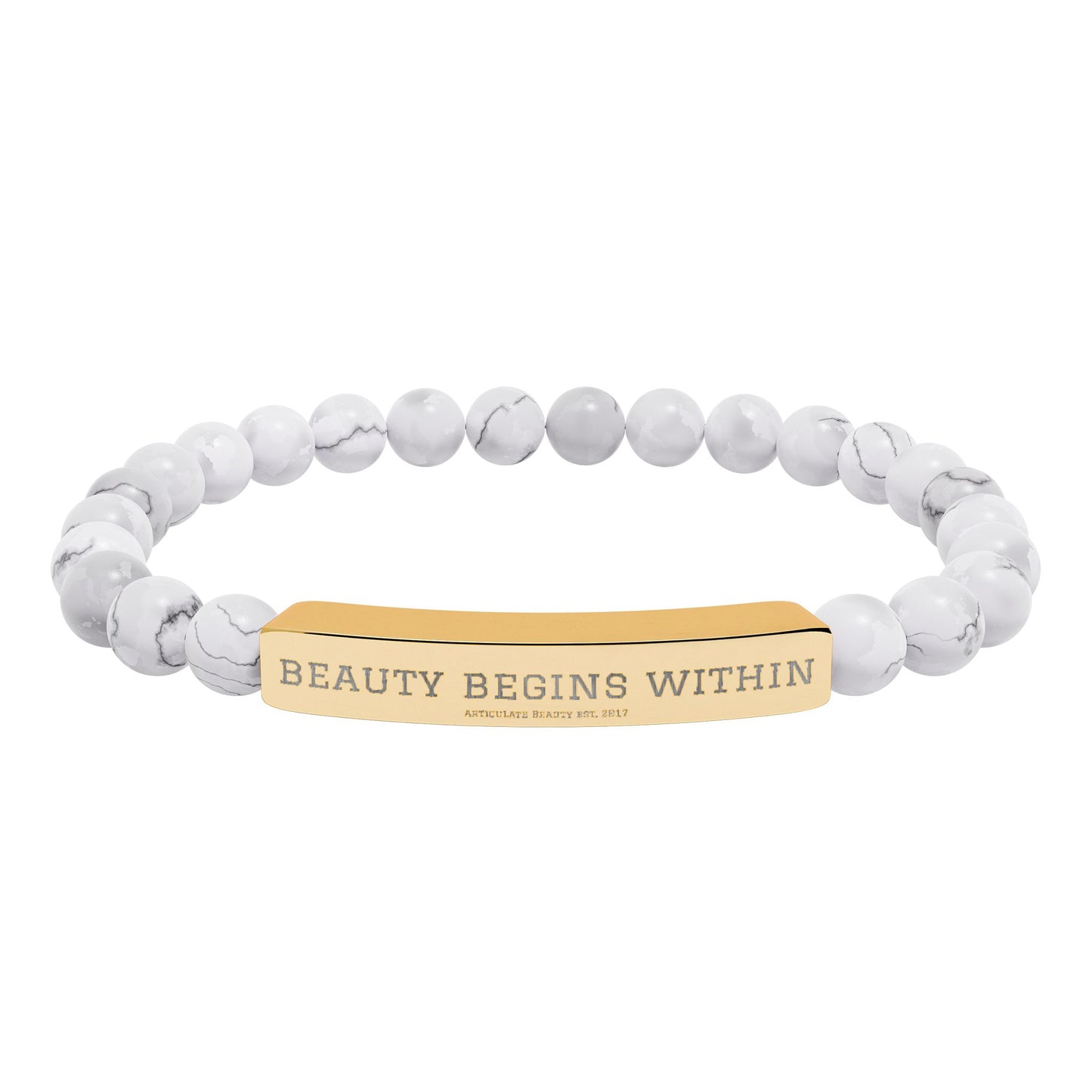 Articulate Beauty Natural Stone Bar Bracelet
