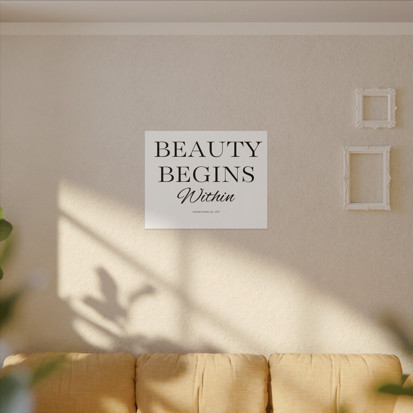 Beauty Begins Within Canvas | Articulate Beauty