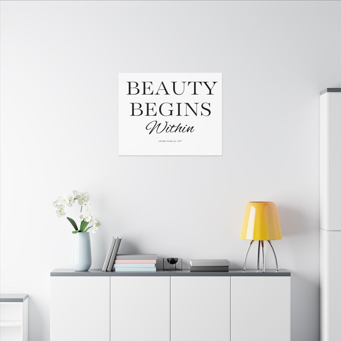 Beauty Begins Within Canvas | Articulate Beauty