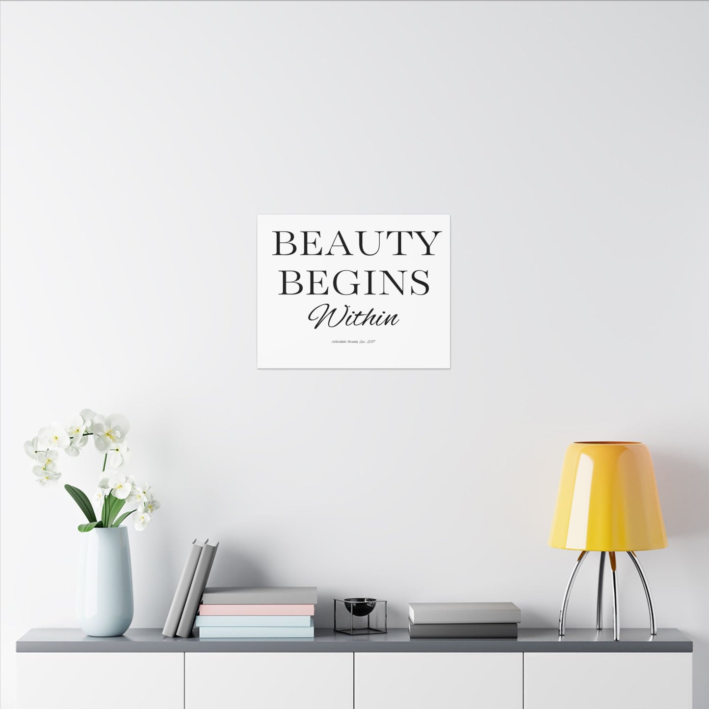 Beauty Begins Within Canvas | Articulate Beauty