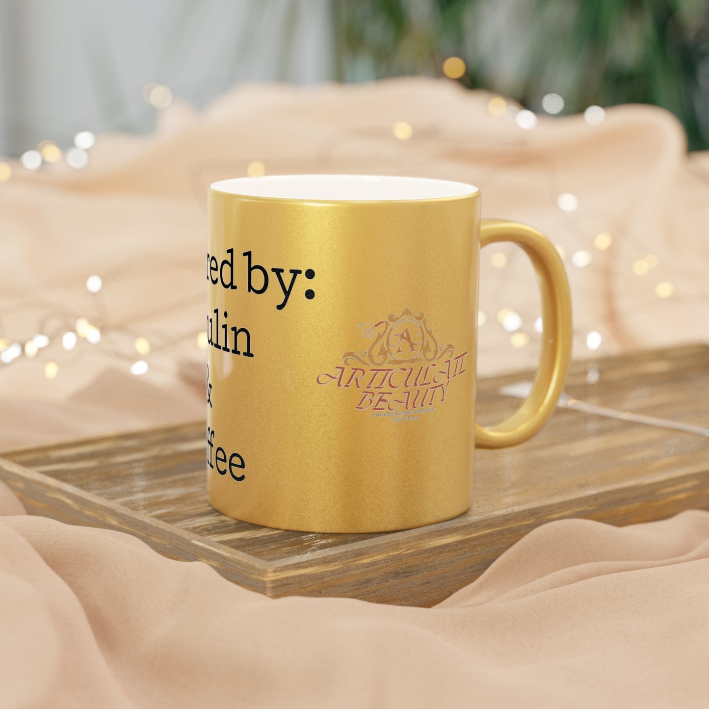 Diabetic Beauty Metallic Mug (Silver\Gold)