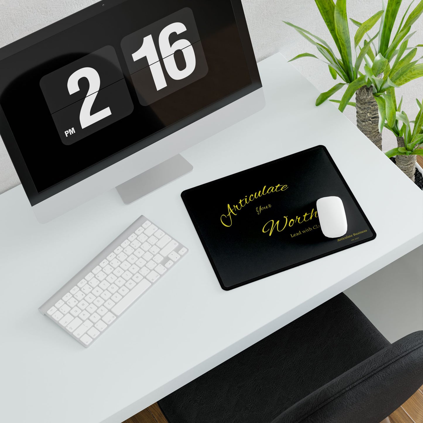 Articulate Your Worth Desk Mat