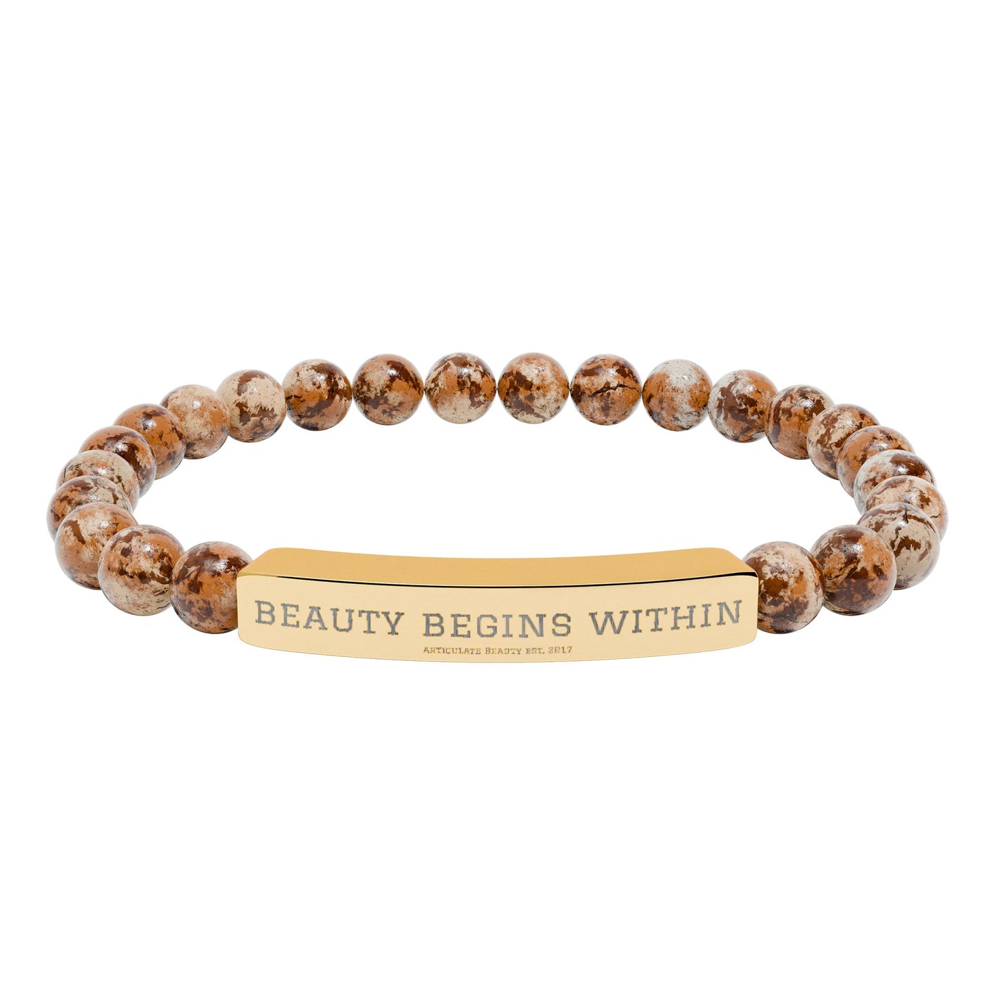 Articulate Beauty Natural Stone Bar Bracelet