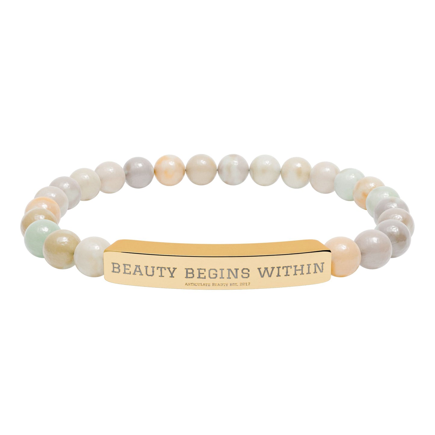 Articulate Beauty Natural Stone Bar Bracelet