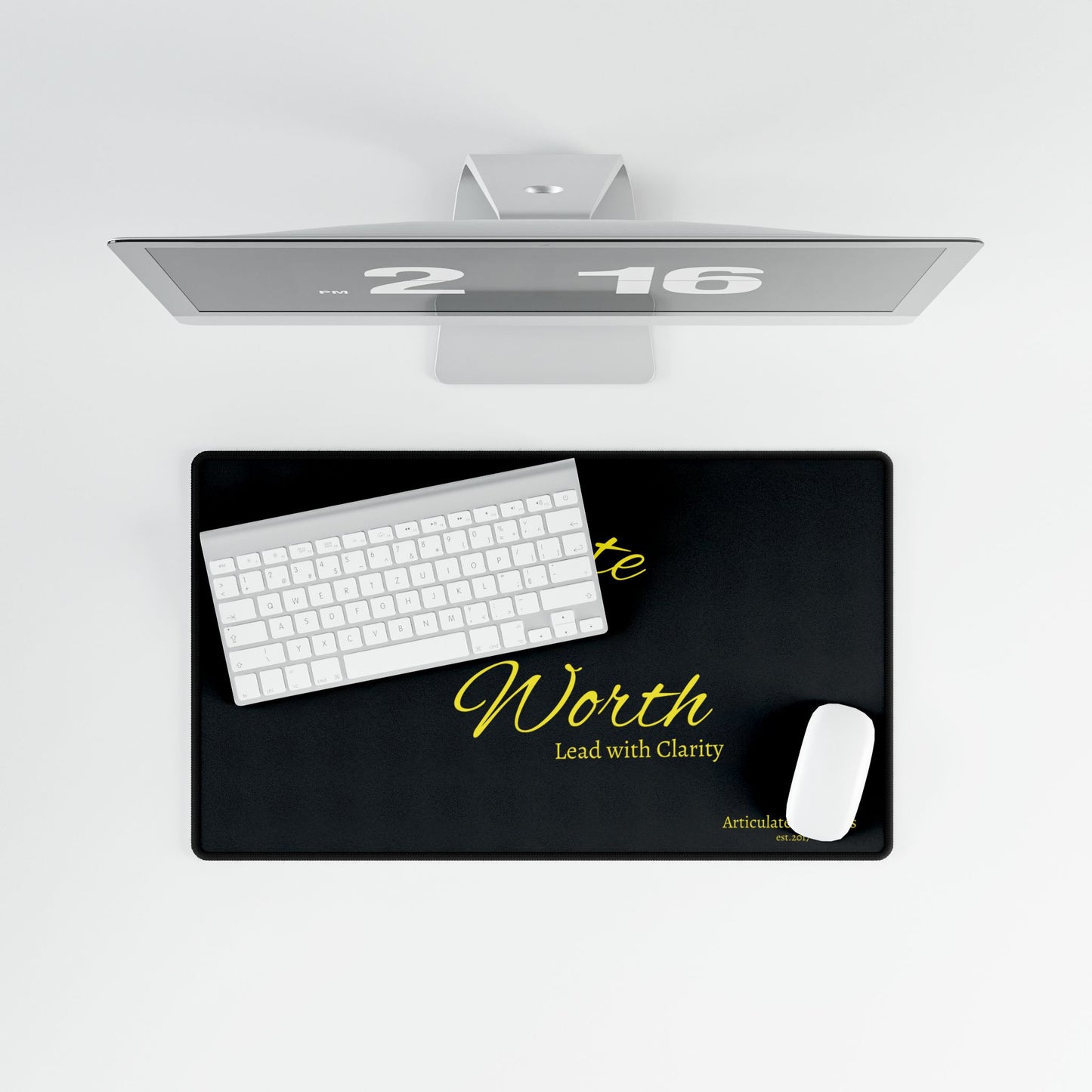 Articulate Your Worth Desk Mat