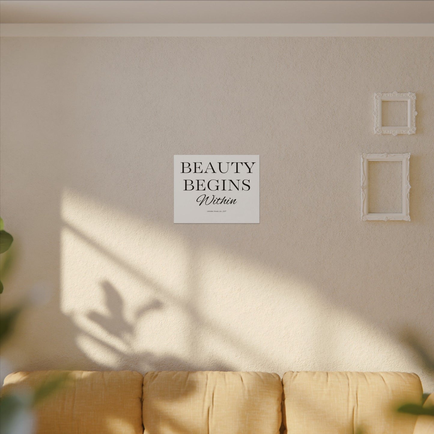 Beauty Begins Within Canvas | Articulate Beauty