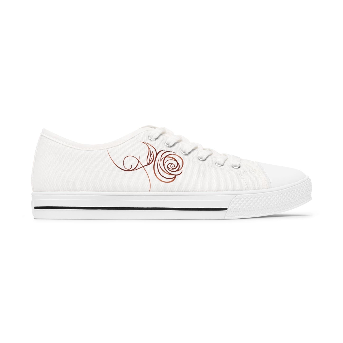 Articulate Beauty “Rose from Shelle” Signature Low-Top | Women’s Canvas Sneaker – Empowered Comfort, Everyday Style