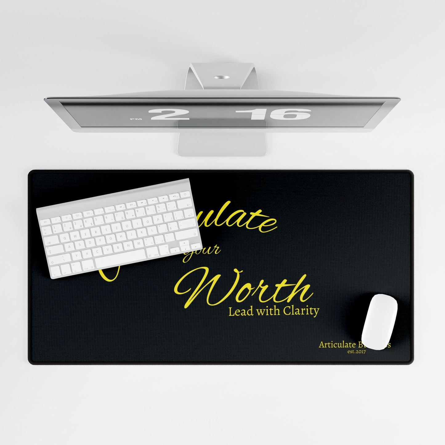 Articulate Your Worth Desk Mat
