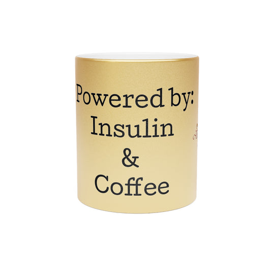 Diabetic Beauty Metallic Mug (Silver\Gold)
