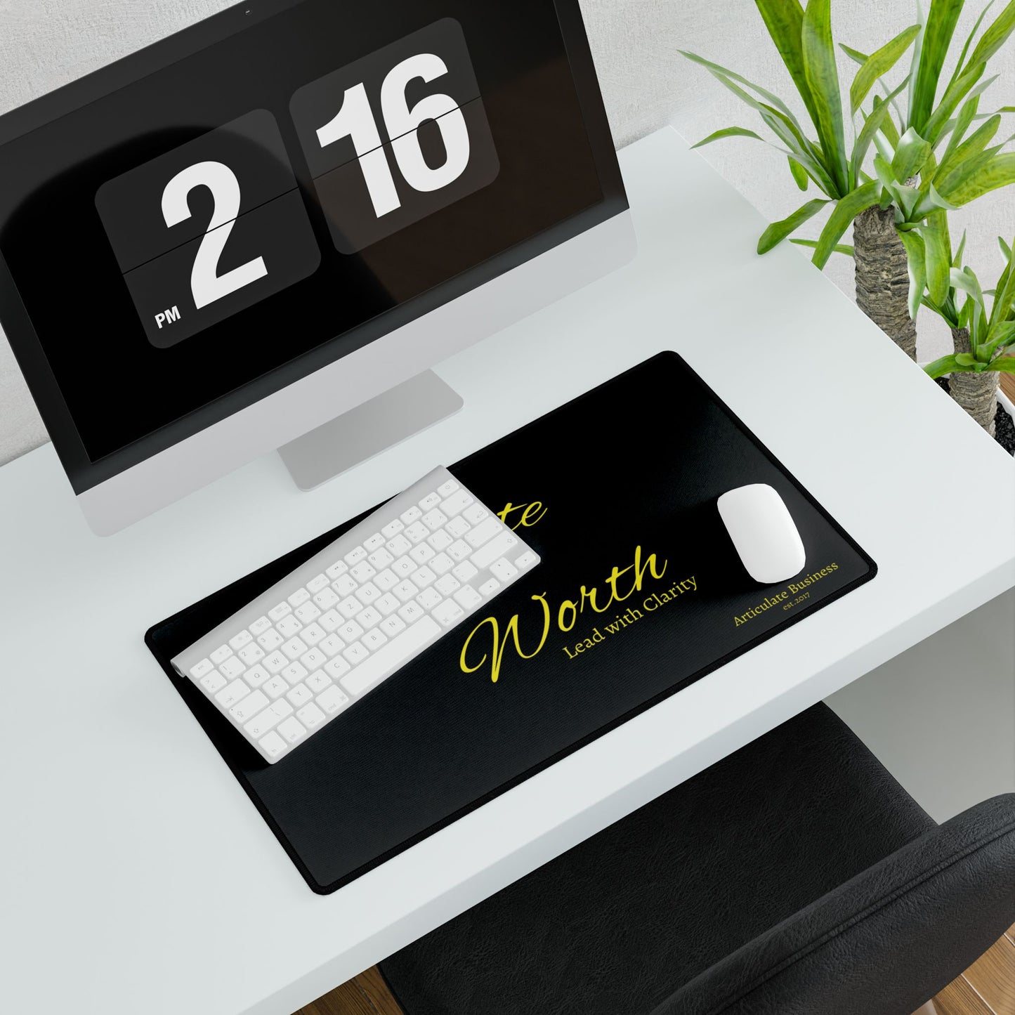 Articulate Your Worth Desk Mat